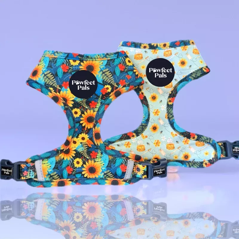sunflower-bloom-reversible-dog-harness Sunflower Bloom – Reversible Dog Harness