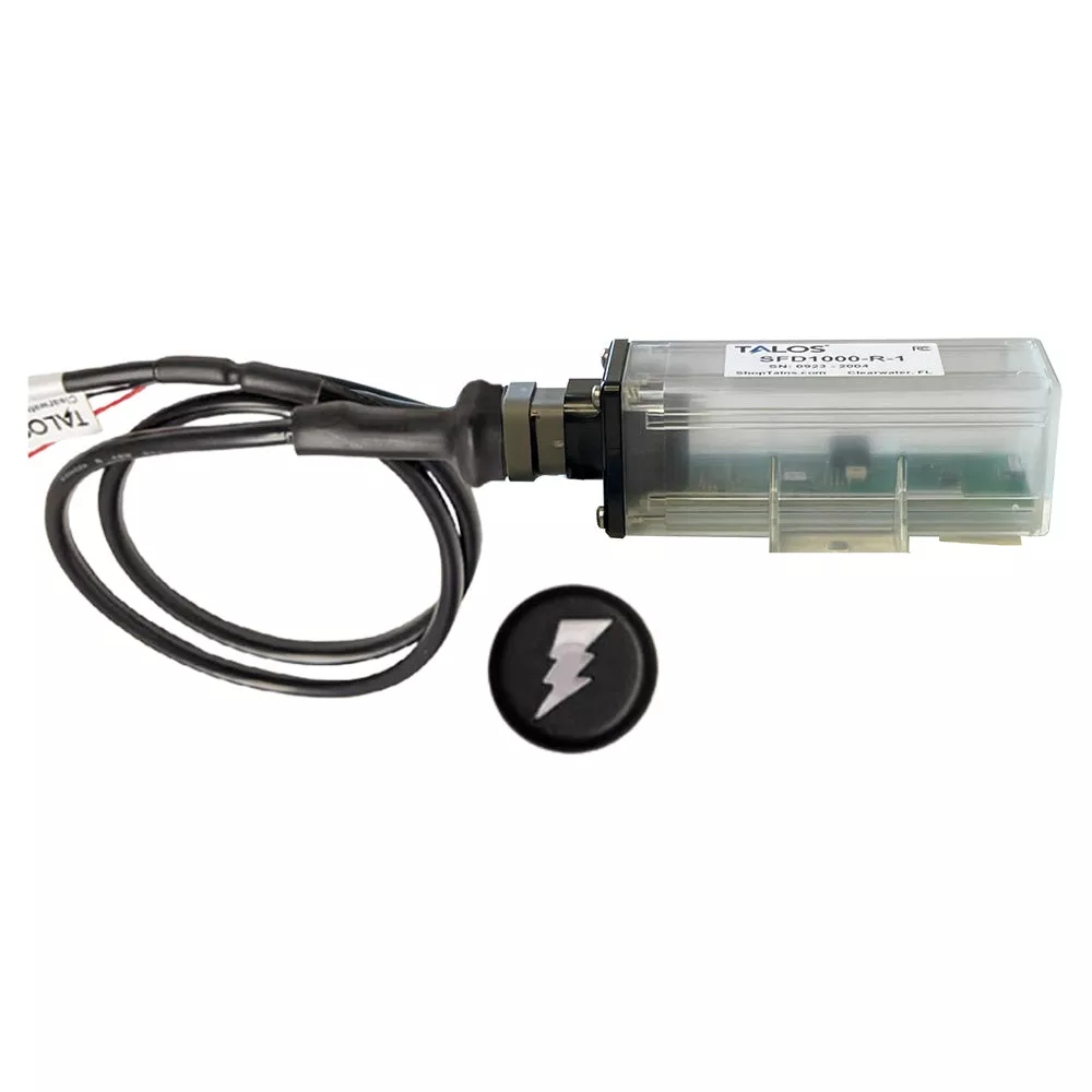TALOS Remote Housing Lightning Detection System w/20′ Cable – Black Round Indicator w/Translucent Housing [SFD1000R-T1-BO-BL-20FT]
