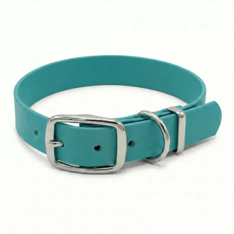 teal-waterproof-biothane-buckle-dog-collar Teal Waterproof Biothane Buckle Dog Collar