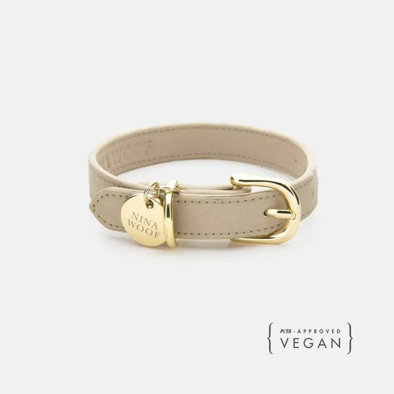vegan-leather-copenhagen-collar-in-beige-olive Vegan Leather Copenhagen Collar in Beige & Olive