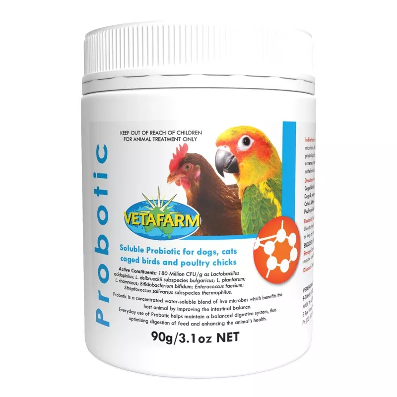 vetafarm-probiotic-supplement-birds-90g Vetafarm Probiotic Supplement for Birds 90g