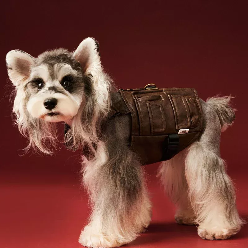 vintage-dog-faux-leather-utility-pockets Vintage Dog Faux Leather & Utility Pockets