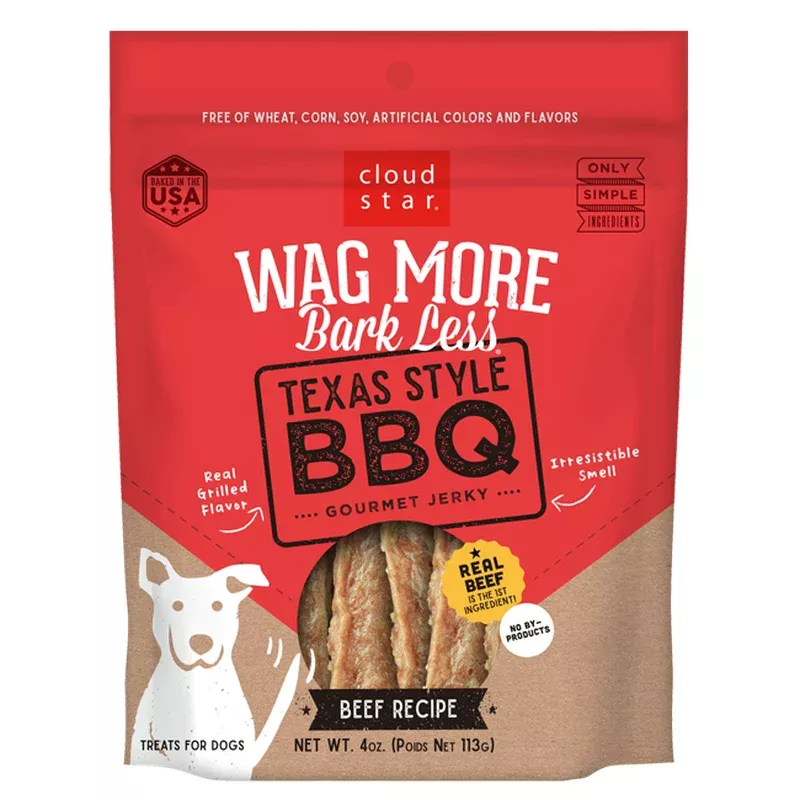 Wag More Jerky Texas BBQ Beef Jerky 10oz
