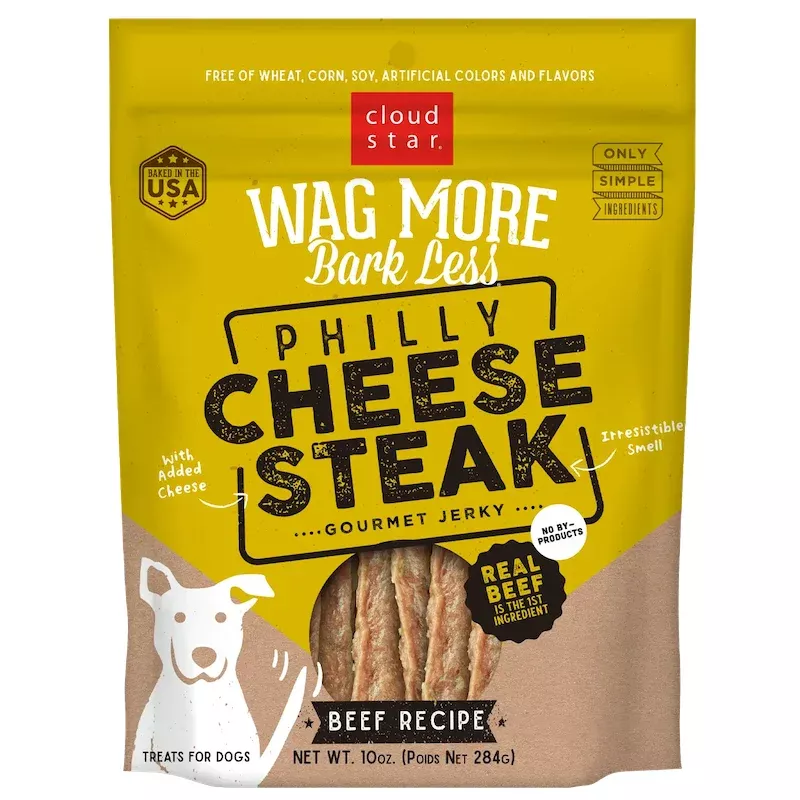 wag-more-philly-cheesesteak-beef-jerky-10oz Wag More Philly Cheesesteak Beef Jerky 10oz
