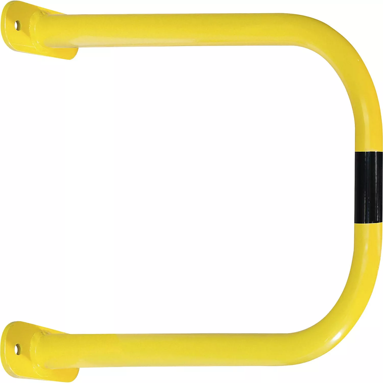 Wall protection bar, yellow/black, HxW 600 x 750 mm.