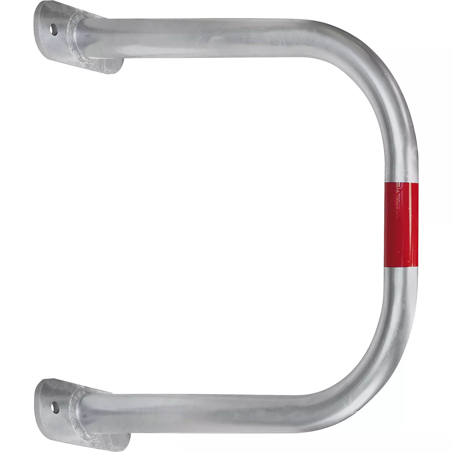 wall-protection-bar-zinc-plated-red-hxw-600-x-500-mm Wall protection bar, zinc plated/red, HxW 600 x 500 mm.