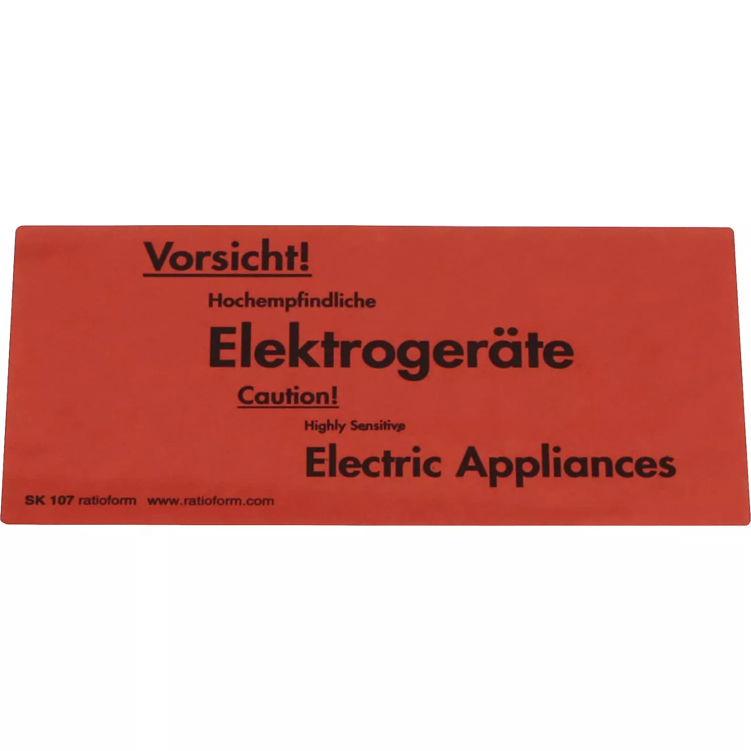 warning-labels-caution-highly-sensitive-electric-appliances-imprint-pack-1000-lx Warning labels, Caution! Highly Sensitive Electric Appliances imprint, pack of 1000, LxW 145 x 70 mm.