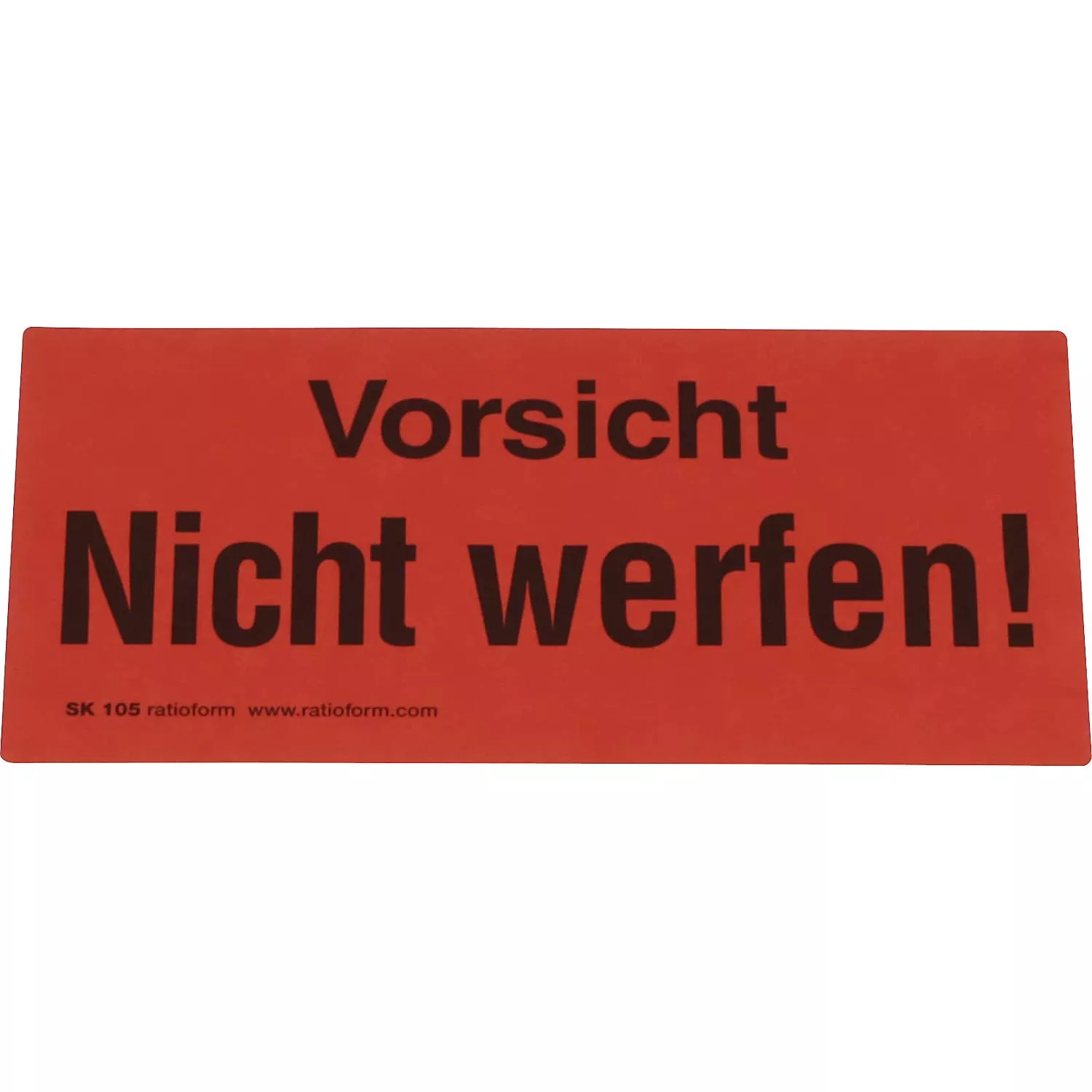warning-labels-vorsicht-nicht-werfen-imprint-pack-1000-lxw-145-x-70-mm Warning labels, Vorsicht nicht werfen! imprint, pack of 1000, LxW 145 x 70 mm.