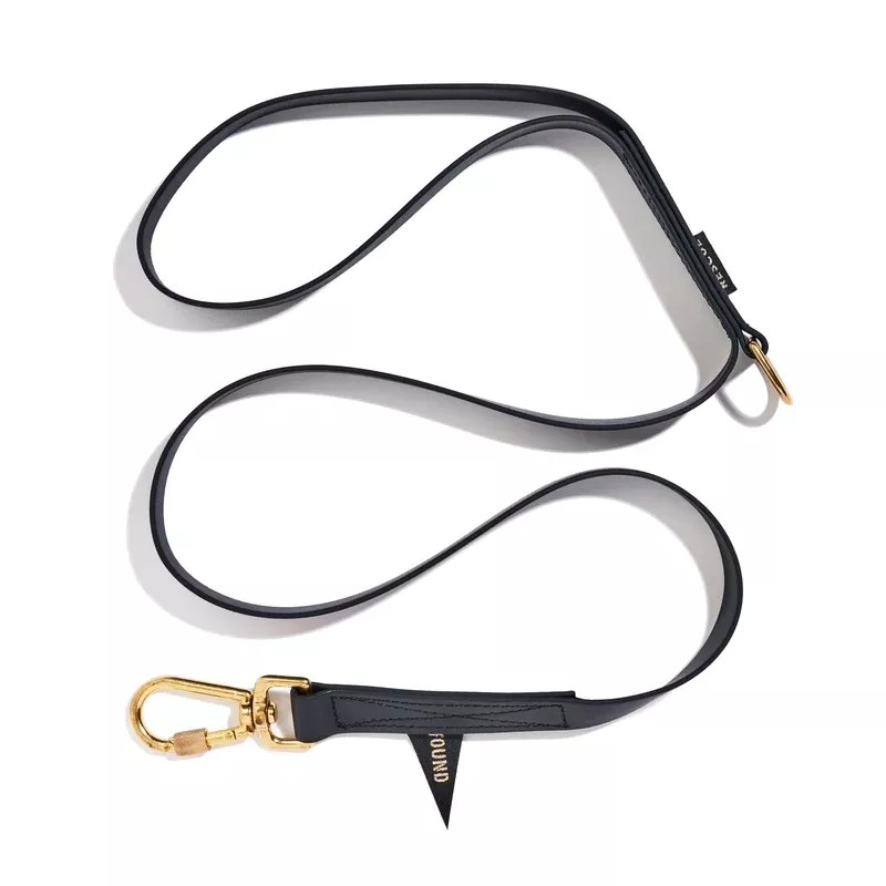 Water Resistant Standard 5ft Leash Black | Found My Animal