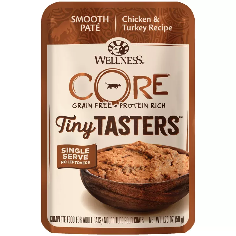 wellness-core-tiny-tasters-chicken-turkey-pate-wet-cat-food Wellness CORE Tiny Tasters Chicken & Turkey Pate Wet Cat Food