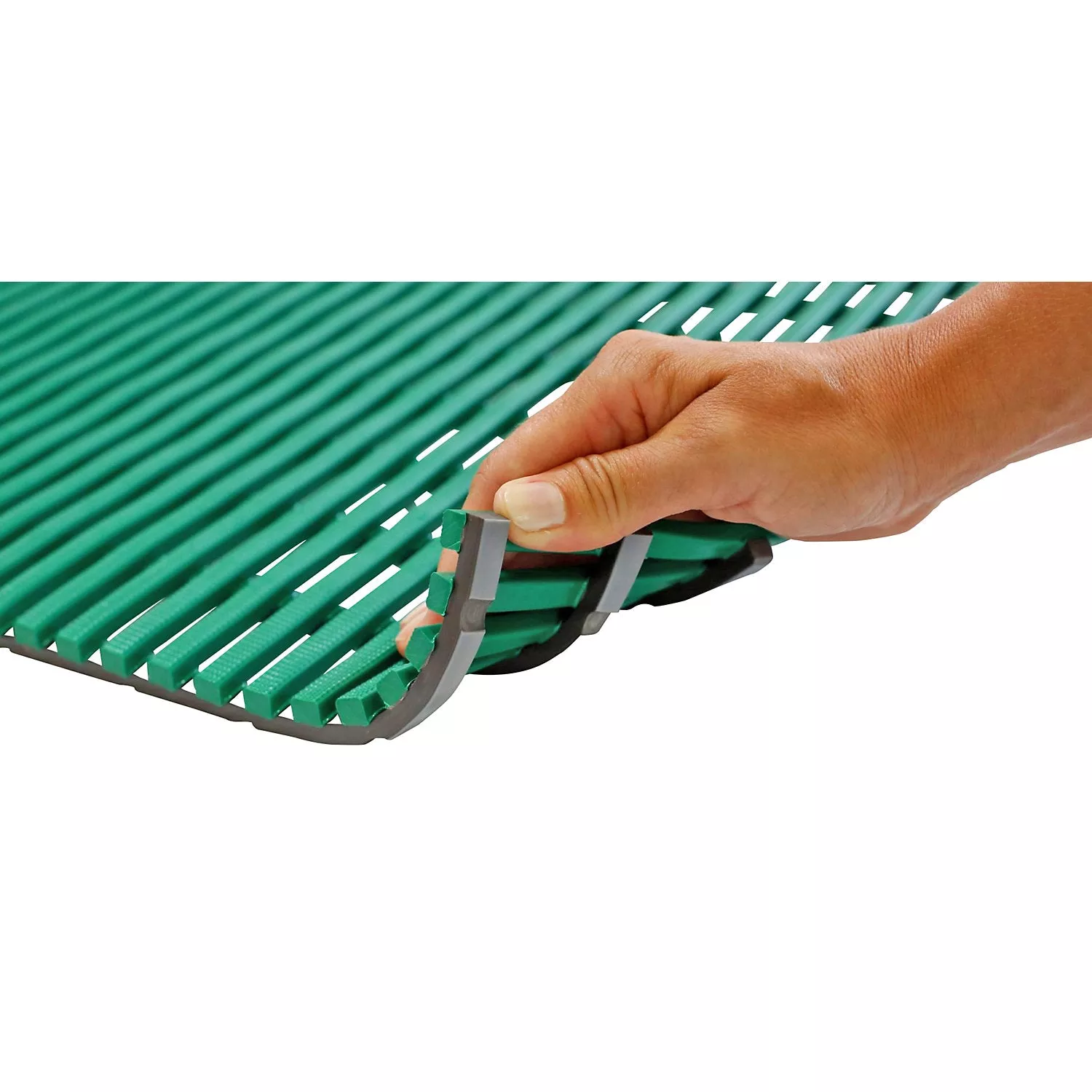 wet-room-mat-anti-bacterial-10-m-roll-green-width-600-mm Wet room mat, anti-bacterial, 10 m roll, green, width 600 mm.