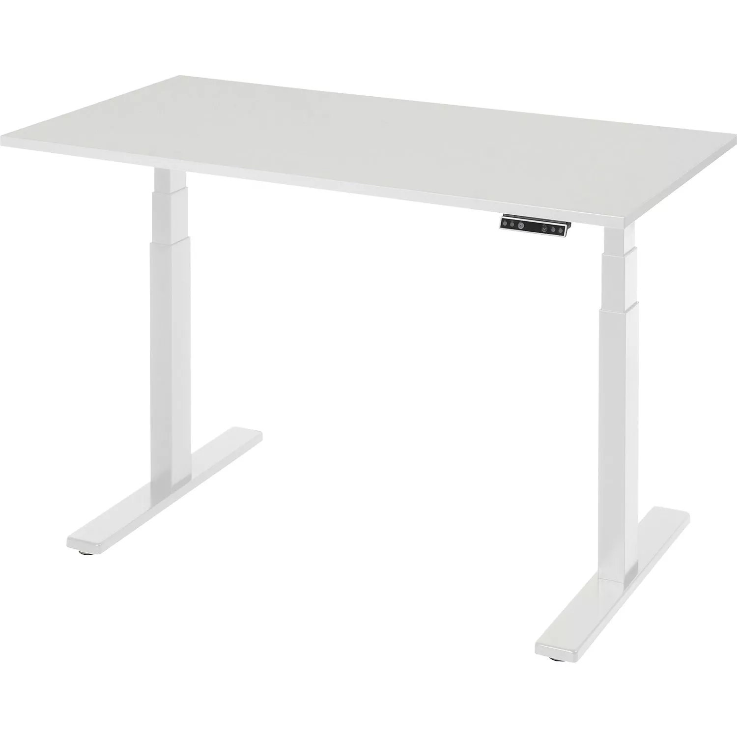 work-desk-electrically-height-adjustable-load-capacity-100-kg-650-1300-mm-wxd-12 Work desk, electrically height adjustable – load capacity 100 kg, 650 – 1300 mm, WxD 1250 x 700 mm, solid beech.