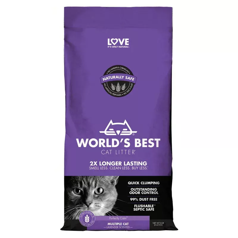 world-s-best-multi-cat-lavender-scented-cat-litter-28-lb World’s Best Multi-Cat Lavender Scented Cat Litter 28 lb