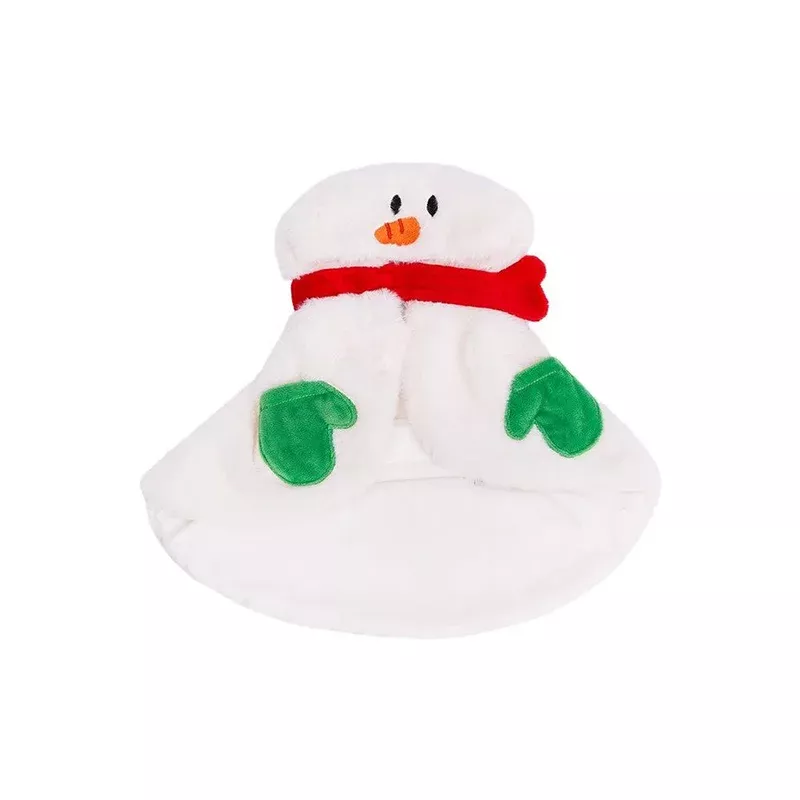 zeze-christmas-snowman-pet-cape-costume ZEZE Christmas Snowman Pet Cape Costume
