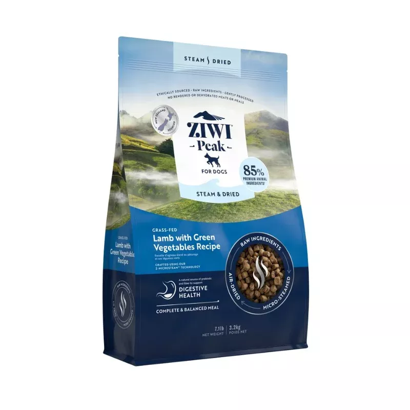 ziwi-peak-dog-steam-dried-lamb-with-green-vegetables-3-2kg Ziwi Peak Dog Steam & Dried Lamb with Green Vegetables 3.2kg
