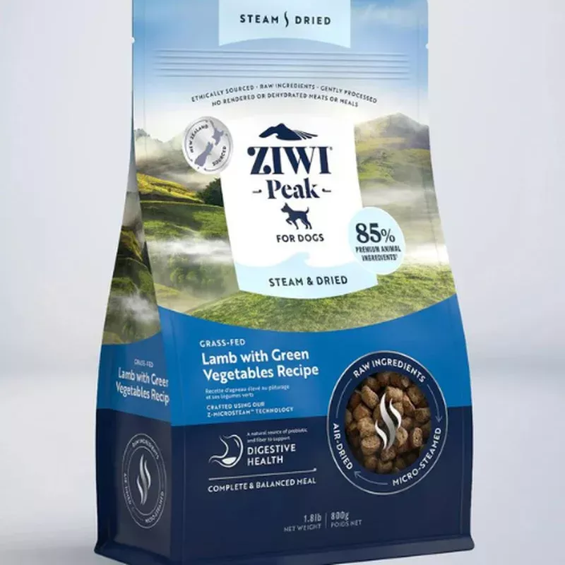 ziwipeak-lamb-with-green-vegetables-steam-dried-dog-food ZiwiPeak Lamb with Green Vegetables Steam & Dried Dog Food