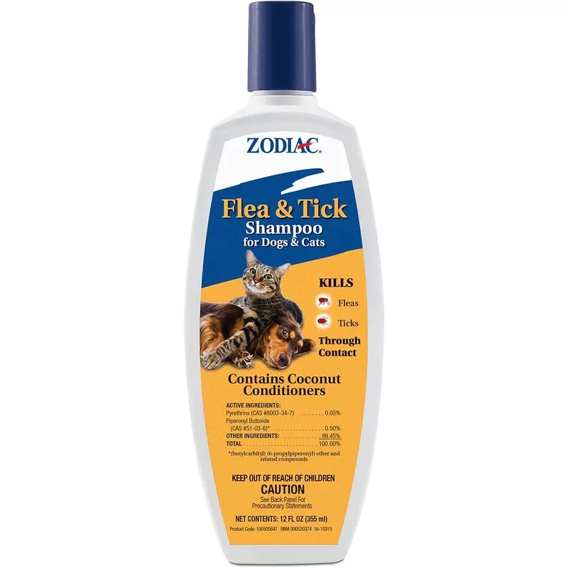 zodiac-flea-tick-shampoo-dogs-cats-12-oz Zodiac Flea & Tick Shampoo For Dogs & Cats 12-oz