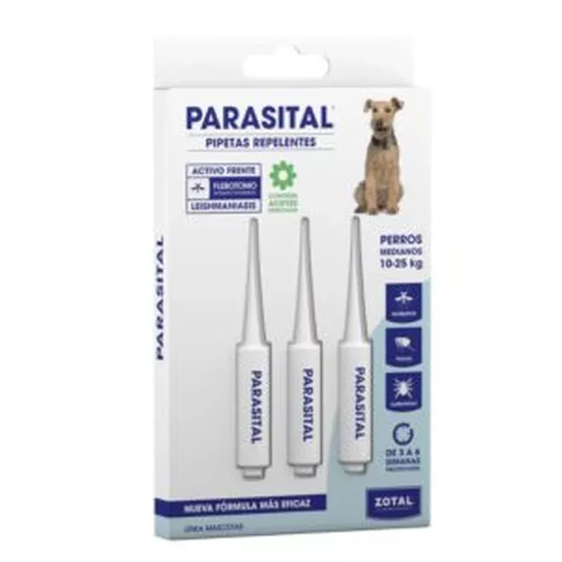 zotal-parasital-3-antiparasitic-pipettes-medium-dogs-10-25-kg Zotal Parasital 3 Antiparasitic Pipettes Medium Dogs 10-25 Kg