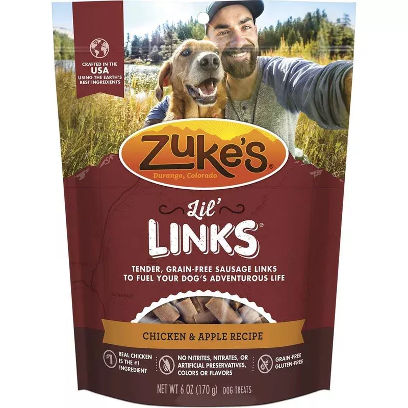 zuke-s-lil-links-chicken-apple-grain-free-dog-treats-6oz Zuke’s Lil Links Chicken & Apple Grain Free Dog Treats 6oz