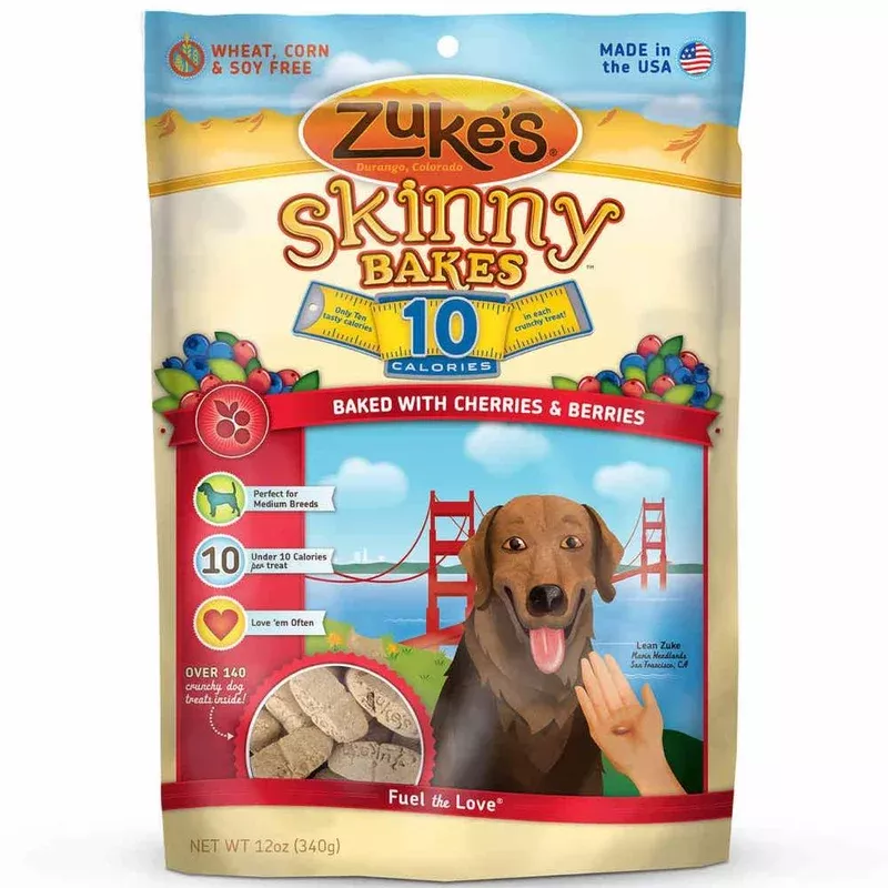 zuke-s-skinny-bakes-10s-cherries-berries-dog-treats-12oz Zuke’s Skinny Bakes 10s Cherries & Berries Dog Treats 12oz