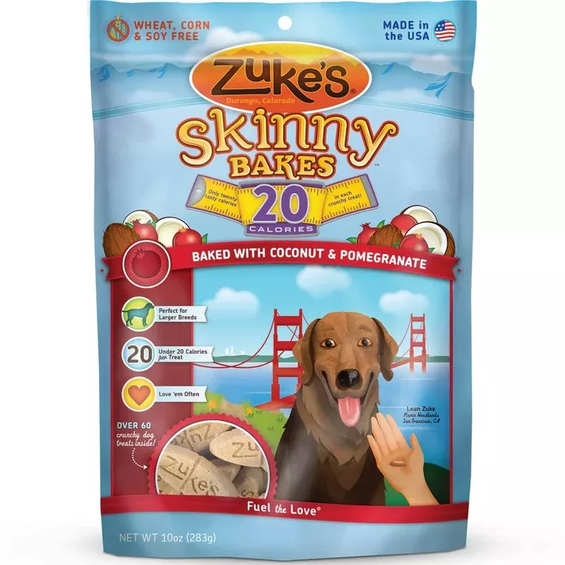 Zuke’s Skinny Bakes 20s Coconut & Pomegranate Dog Treats 10oz