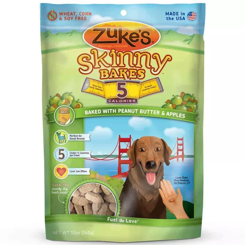 Zuke’s Skinny Bakes 5s Peanut Butter & Apples Dog Treats 12oz