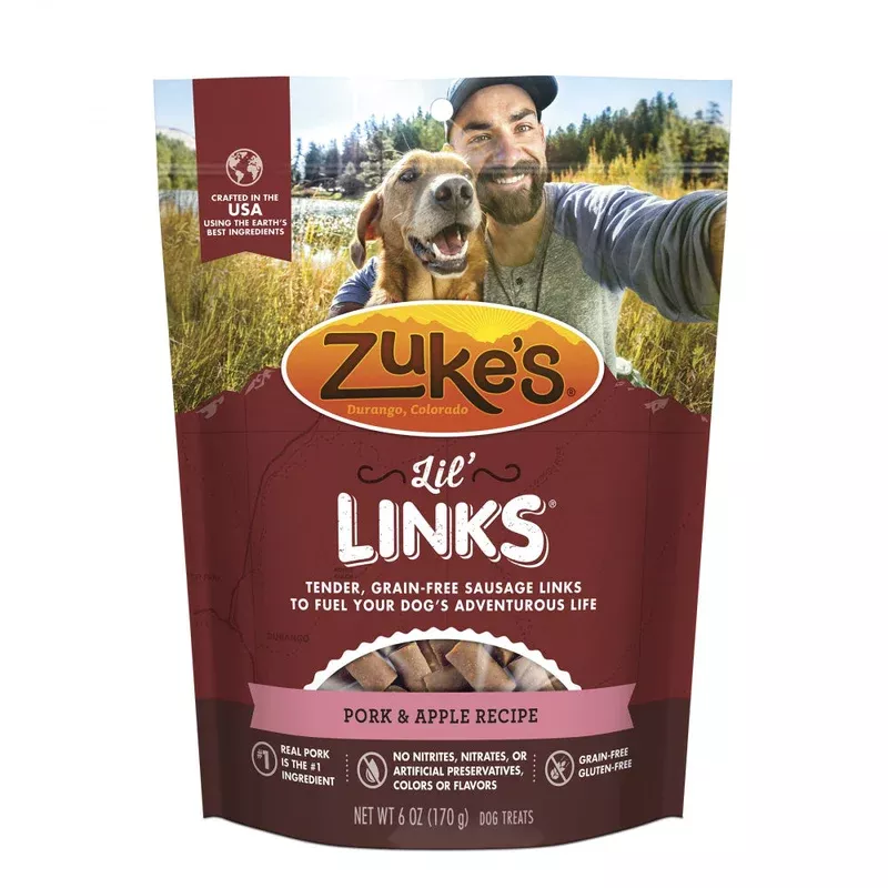Zukes Lil’ Links Grain Free Pork and Apple Recipe for Dogs