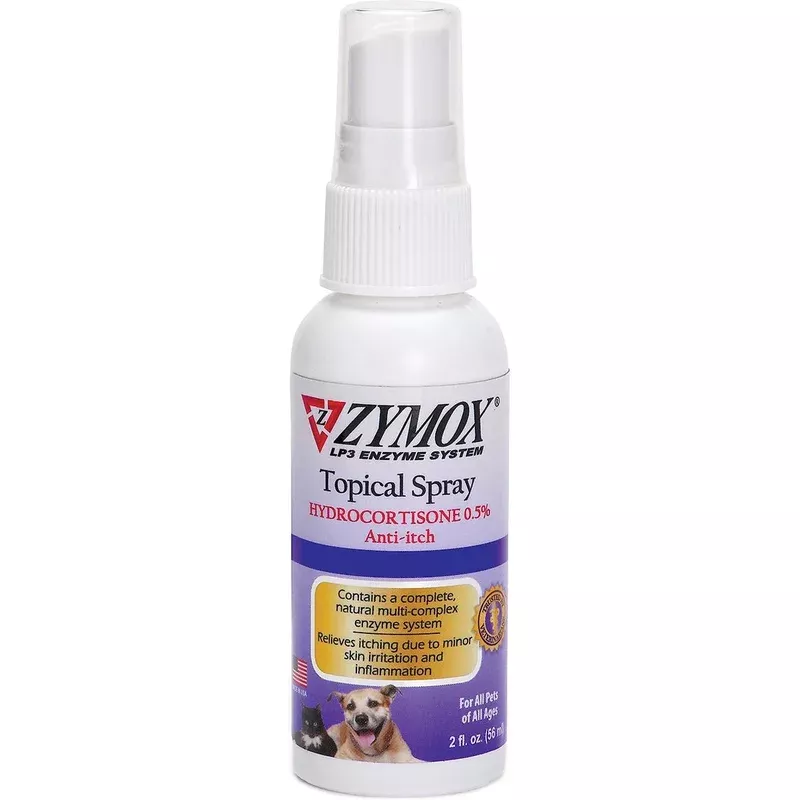 zymox-enzymatic-topical-spray-with-hydrocortisone-0-5-dogs-cats-2-oz-bottle Zymox Enzymatic Topical Spray with Hydrocortisone 0.5% for Dogs & Cats 2-oz bottle